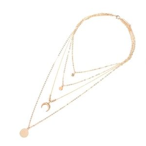 Jewelry - Multilayer Crescent Moon Boho Pendant Necklace Jewelry - Multilayer Crescent Moon Boho Pendant Necklace
